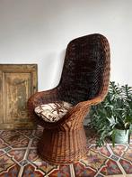 Rieten fauteuil, Moins de 75 cm, Osier ou Rotin, Comme neuf, Enlèvement