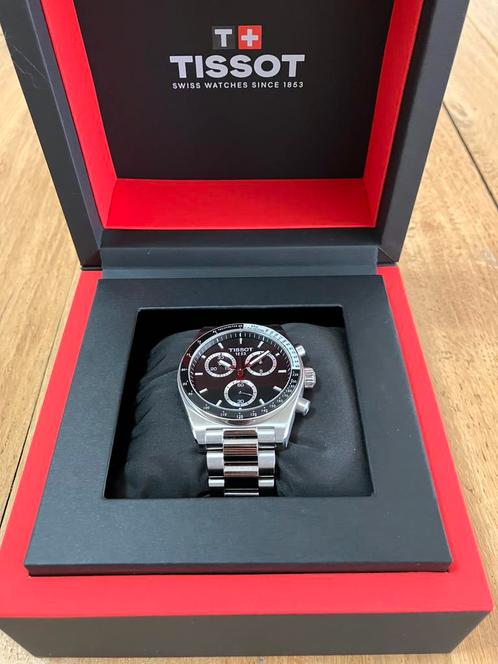 Tissot PR516 Chronograph, Handtassen en Accessoires, Horloges | Heren, Nieuw, Polshorloge, Overige merken, Staal, Staal, Ophalen of Verzenden