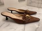 Elegante instappers Lario-Maat 38-38,5-Cognac-kleur, Ophalen, Zo goed als nieuw