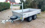 Plateau Aanhangwagen Dubbel as 258/156 750kg, Auto diversen, Aanhangers en Bagagewagens, Ophalen, Nieuw