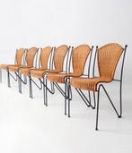 Frederick Weinberg set van 6 Wicker stoelen, Huis en Inrichting, Stoelen, Ophalen, Gebruikt