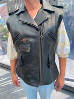 Mouwloze lederen motovest Route 66, Kleding | Dames, Bodywarmers, Ophalen, Zo goed als nieuw, Maat 42/44 (L)