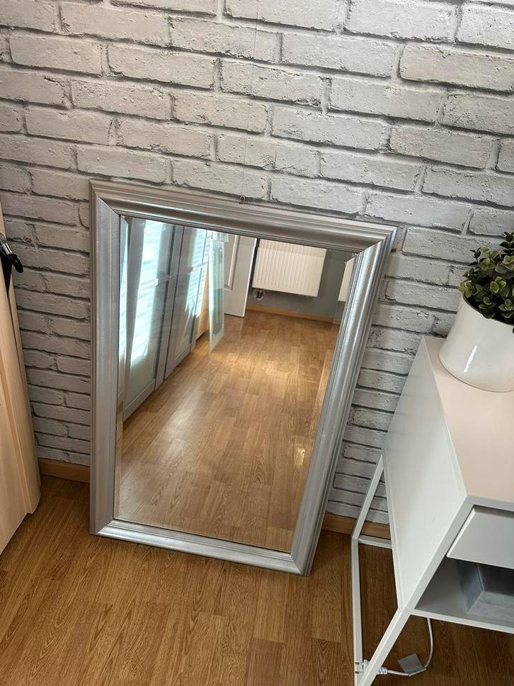 Geschilderde houten spiegel in barokstijl 87/60 cm +-, Huis en Inrichting, Woonaccessoires | Spiegels, Gebruikt