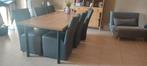 stevige tafel met 6 stoelen!, Ophalen, Zo goed als nieuw