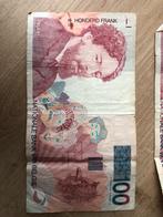 oud Belgisch geld 2 briefjes van honderd frank, Ophalen, Bankbiljetten