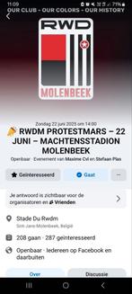 RWDM Protestmars - 22 Juni, Contacten en Berichten, Evenementen
