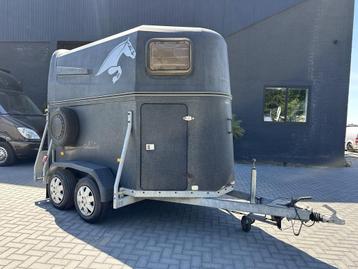 paradiso 2-paards paardentrailer Polyester opbouw Zadelkamer beschikbaar voor biedingen