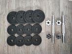 Domyos Halterset. (20kg) (Zeer goede staat!), Sport en Fitness, Fitnessmaterialen, Ophalen, Gebruikt, Benen, Halterset