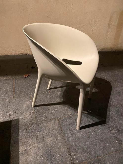 Driade Soft Egg Chair by Starck, Huis en Inrichting, Stoelen, Gebruikt, Kunststof, Wit, Ophalen