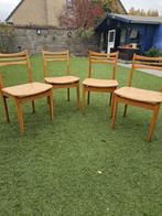 stoelen (echte vintage - 1960), Huis en Inrichting, Stoelen, Ophalen, Gebruikt, Bruin, Vier