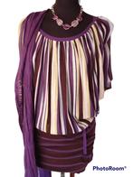 Dept 4 delig ensemble tuniek mt 38, Maat 38/40 (M), Paars, Ophalen of Verzenden, Zo goed als nieuw