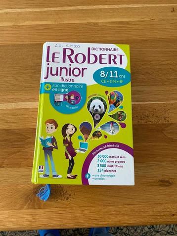 Dictionnaire français Le Robert Junior 8/11 ans avec sa clef beschikbaar voor biedingen