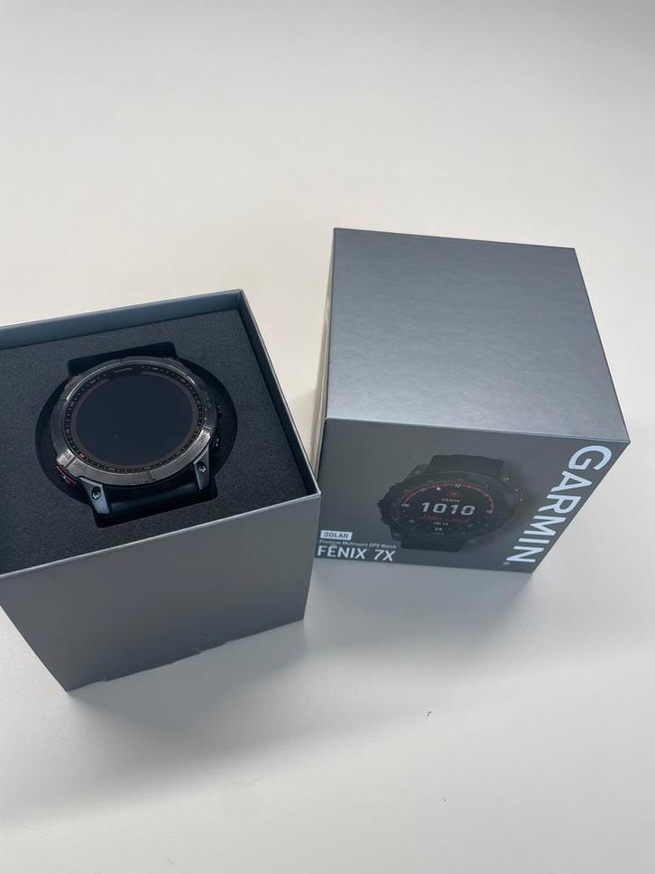 Montre Garmin Fenix 7X Solar, Handtassen en Accessoires, Sporthorloges, Zo goed als nieuw, Conditie, Ophalen of Verzenden