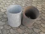 2 verzinkte ketels/bloempotten, Ophalen, Gebruikt