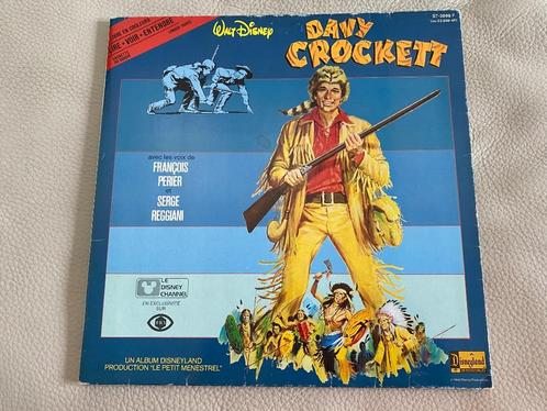 LP Davy Crockett - Walt Disney (disque Disneyland), Collections, Disney, Utilisé, Autres types, Enlèvement ou Envoi