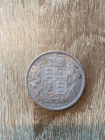 1/2 crown 1883 .925 zilver beschikbaar voor biedingen