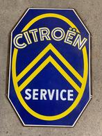 Origineel Citroen Service reclame bord Langcat Bussum ‘50, Comme neuf, Enlèvement ou Envoi, Panneau publicitaire