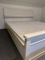 2 Persoonsbed gratis 180 x 200, Huis en Inrichting, Slaapkamer | Bedden, Ophalen, Gebruikt, Wit, Tweepersoons