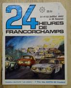 Programma 24u van Francorchamps 1967, Verzamelen, Ophalen of Verzenden, Gebruikt, Auto's