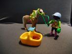 Playmobil - Meisje met pony, Ophalen of Verzenden, Zo goed als nieuw, Los Playmobil