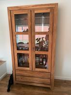 Vitrine kast, Huis en Inrichting, Kasten | Vitrinekasten, Ophalen, 100 tot 150 cm, Landelijk, 150 tot 200 cm