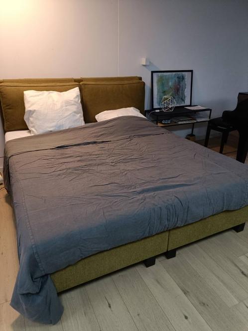 Nieuw linnen dekbed 260x240, Huis en Inrichting, Slaapkamer | Beddengoed, Nieuw, Dekbedovertrek, Tweepersoons, Blauw, Ophalen of Verzenden