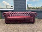 Ruime Chesterfield zetel oxblood rood GRATIS GELEVERD, Huis en Inrichting, Ophalen of Verzenden, Leer
