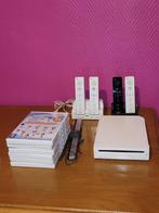 Wii met 6 games, 4 controllers en geweer, Games en Spelcomputers, Spelcomputers | Nintendo Wii, Ophalen, Gebruikt, Met 3 controllers of meer