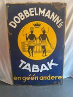 Emaille Oud Geleefd Dobbelmann’s Tabak Bord ( mega groot ), Verzamelen, Merken en Reclamevoorwerpen, Ophalen