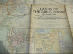 '56 Nation. Geogr. Society Lands of the Bible Historic notes, Ophalen of Verzenden, Landkaart