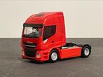 Herpa Iveco Stralis trekker rood 1/87, Ophalen of Verzenden, Zo goed als nieuw, Bus of Vrachtwagen, Herpa
