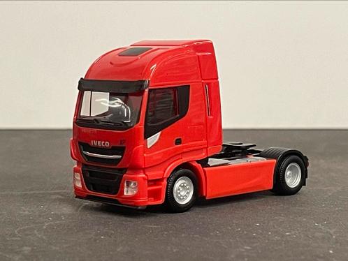 Herpa Iveco Stralis trekker rood 1/87, Hobby en Vrije tijd, Modelauto's | 1:87, Zo goed als nieuw, Bus of Vrachtwagen, Herpa, Ophalen of Verzenden