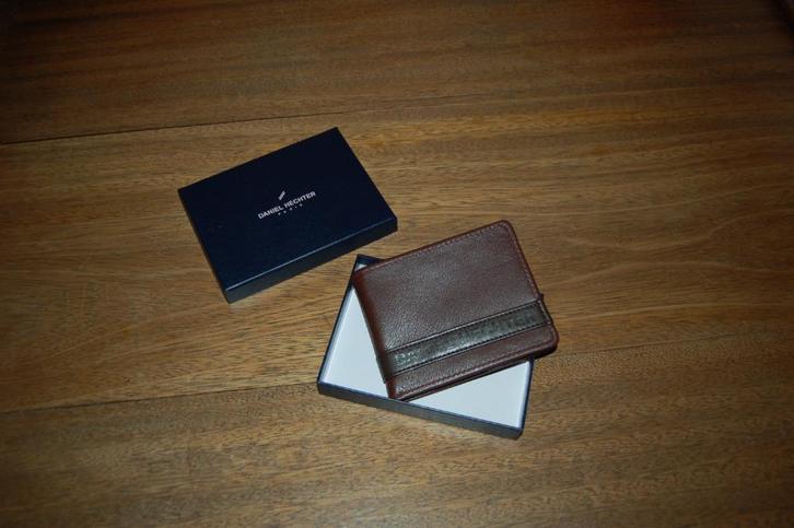 Daniel Hecter leren portefeuille, Handtassen en Accessoires, Portemonnees, Nieuw, Overige merken, Bruin, Leder, Ophalen of Verzenden