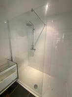 glazen douchewand, Ophalen, Met douche
