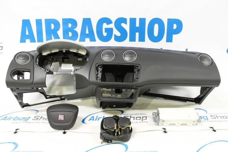 Airbag set - Dashboard zwart Seat Ibiza (2008-2015), Auto-onderdelen, Dashboard en Schakelaars, Gebruikt, Ophalen of Verzenden