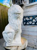 Vlaamse leeuw met schild, Jardin & Terrasse, Statues de jardin, Comme neuf, Pierre, Enlèvement ou Envoi