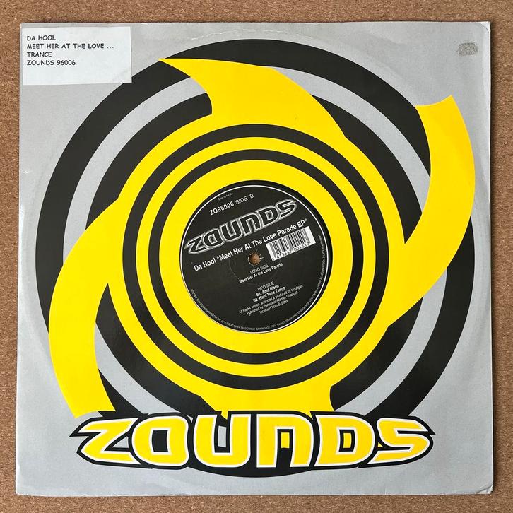 Da Hool - Meet Her At The Love Parade (Zounds, 1995), Cd's en Dvd's, Vinyl | Dance en House, Gebruikt, Techno of Trance, 12 inch