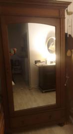 Garde robe miroir ancienne, Maison & Meubles, Utilisé, 50 à 75 cm, 150 à 200 cm, Enlèvement