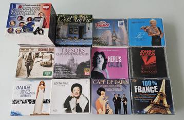 11 Franse CD's en 1 CD verzamelalbum met 10 cd's beschikbaar voor biedingen
