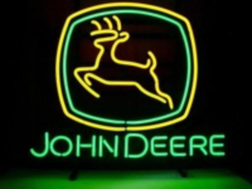 John Deere neon en veel andere mooie mancave decoratie neons, Collections, Marques & Objets publicitaires, Neuf, Table lumineuse ou lampe (néon)
