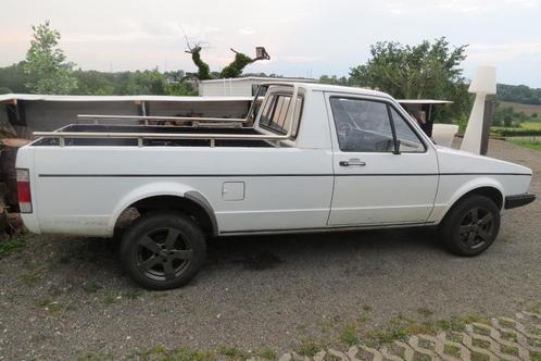 vw caddy pick-up 1989, Auto's, Volkswagen, Particulier, Golf, Benzine, Overige carrosserie, 2 deurs, Handgeschakeld, Wit, Grijs