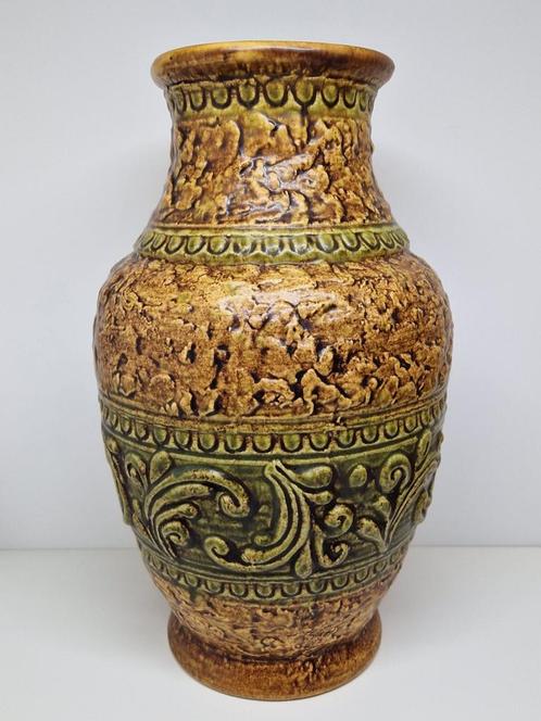 Vintage keramieken vaas Jasba 154530 West-Duitsland 1960., Antiquités & Art, Antiquités | Vases, Enlèvement ou Envoi