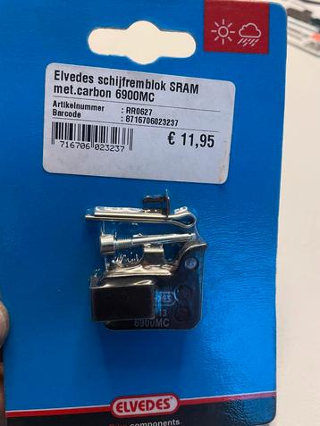 Schijfremblok Elvedes Sram carbon 6900MC beschikbaar voor biedingen