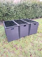 Table de jardin wicker + 6 chaises, Jardin & Terrasse, Enlèvement, Comme neuf