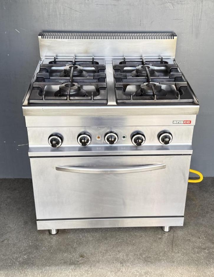 4-pits Horeca Gasfornuis fornuis met heteluchtoven Arisco, Zakelijke goederen, Horeca | Keukenapparatuur, Fornuis, Frituur en Grillen