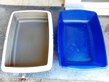 bac à litière pour chat 2 pour 5 euro 53 x 38 cm H 14 cm, Enlèvement, Utilisé, Ouvert
