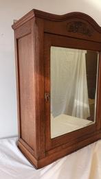 Armoire murale à miroir antique en chêne, Enlèvement