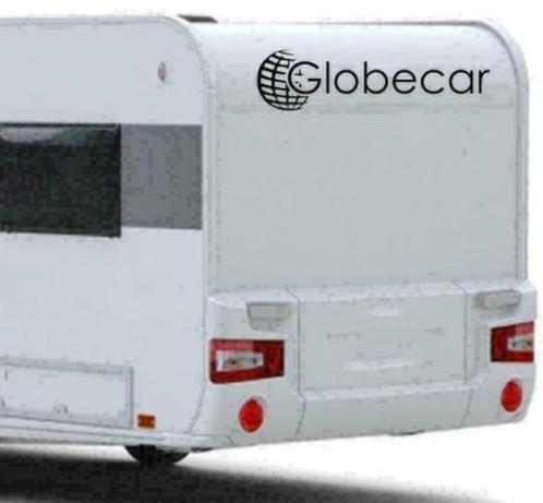 Globecar caravan, Camper sticker in verschillende designs, Verzamelen, Stickers, Nieuw, Overige typen, Verzenden