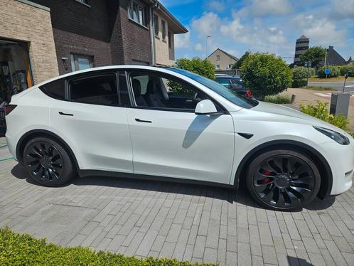 Tesla model Y Performance 540pk, Auto's, Tesla, Particulier, Model Y, Trekhaak, Wit, Ophalen