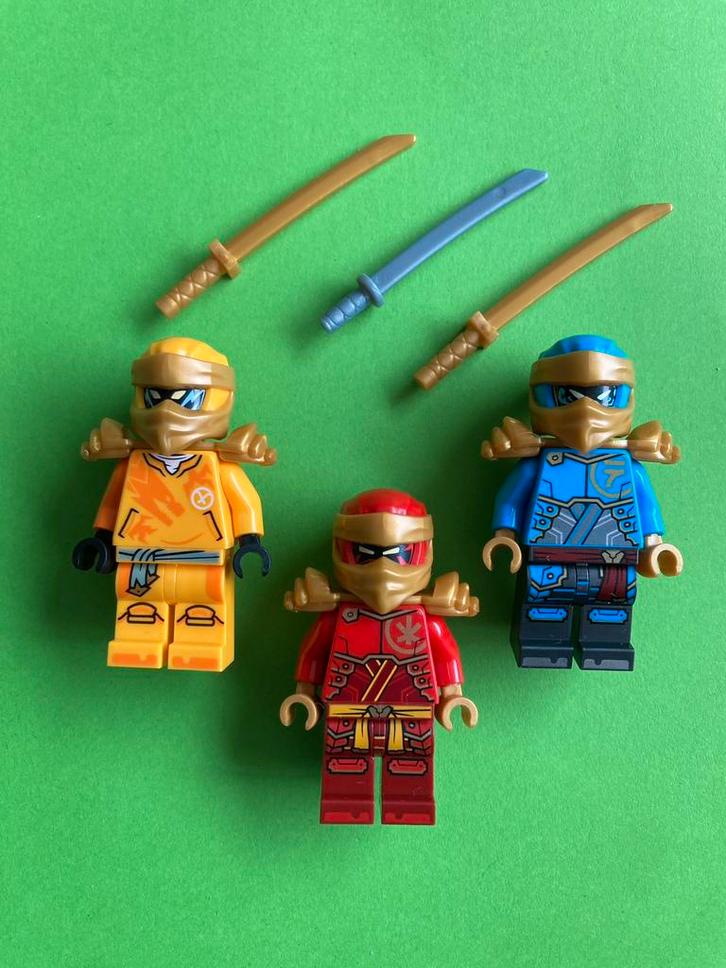 Lego Ninjago minifigs (3x), Kinderen en Baby's, Speelgoed | Duplo en Lego, Zo goed als nieuw, Lego, Losse stenen, Verzenden